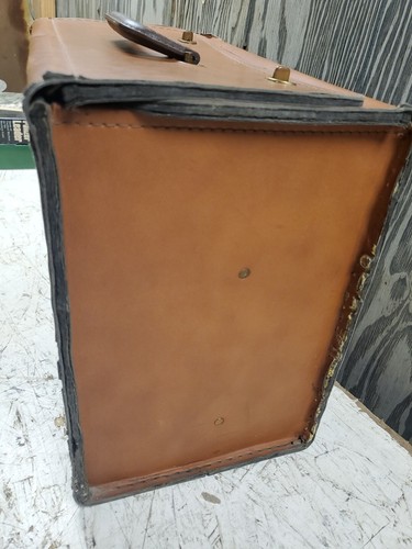 Vintage Kodak Carousel Empty Travel Carry Case Only Brown 16x13x9 Distressed - Picture 4 of 12