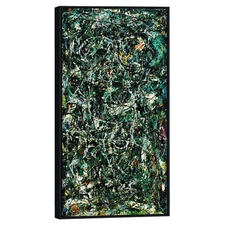 Framed Canvas Giclee Print Full Fathom Five by Jackson Pollock Wall Art 20"x40"