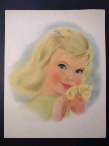 Impresiones publicitarias vintage Northern Paper Mills 11"x 14" juego de 5 niñas pequeñas - Imagen 2 de 13