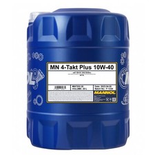MANNOL Engine Oil 4T Plus 10W40 20L (API SL, JASO MA/MA2) Semi-Synthetic 4.24 per litre
