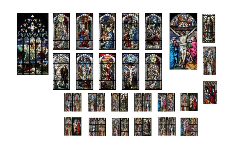 WWW.TYBURNROAD.COM Metcalfe OO Scale Church Stained Glass Windows