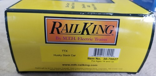 MTH RailKing 30-76627 P&O Husky Stack Car 53' High Cube - Picture 5 of 5