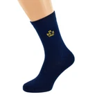 Personalised with Three Initials Mens Navy Blue Mens Socks UK Size 5-12 - X6N830