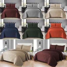3 Pcs Embossed Luxury Throw Cover Large Quilted Warm Thermal Sofa Bedspread