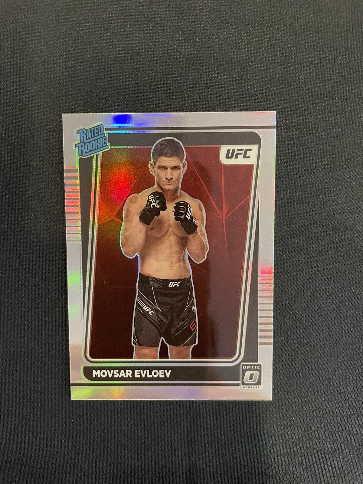 2022 Donruss Optic UFC Movsar Evloev Rated Rookie Silver Prizm #112