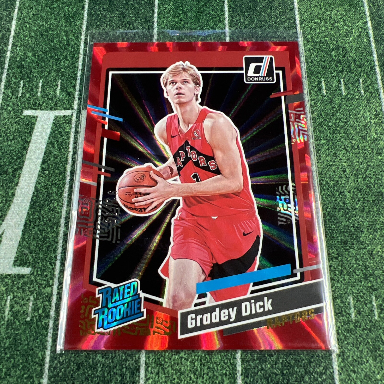2023-24 DONRUSS CHOICE #247 GRADEY DICK RATED ROOKIE RED #92/99