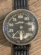 Vintage 1960’s Calypso Aqua Lung US Divers SCUBA Diving Depth Gauge