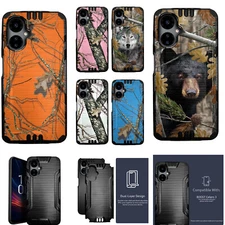 For [Boost Celero+ PLUS 2024][DUAL TACTICAL][Hybrid Two Piece Case]Combat Camo