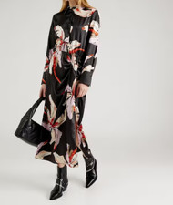 Abito nero a fantasia floreale MARELLA modello ALGHERO