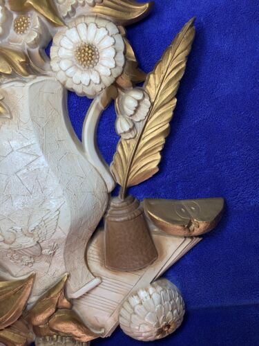1970er Syroco Dart Wand Plakette Adler Maritim USA Adler #7297 27 1/2" x 22" Vintage - Bild 6 von 11
