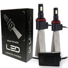 A1 2x Fanless Canbus H11 H8 LED Kit Headlight Bulb 6000K Super White Cooper Belt