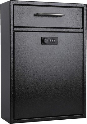 Xydled Wall-Mount Mailboxes with Combination Lock, Heavy Duty Mailbox Wall