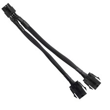 Dual 6-pin Female to 8-pin Male GPU Power Switching Cable for Graphics Card P...