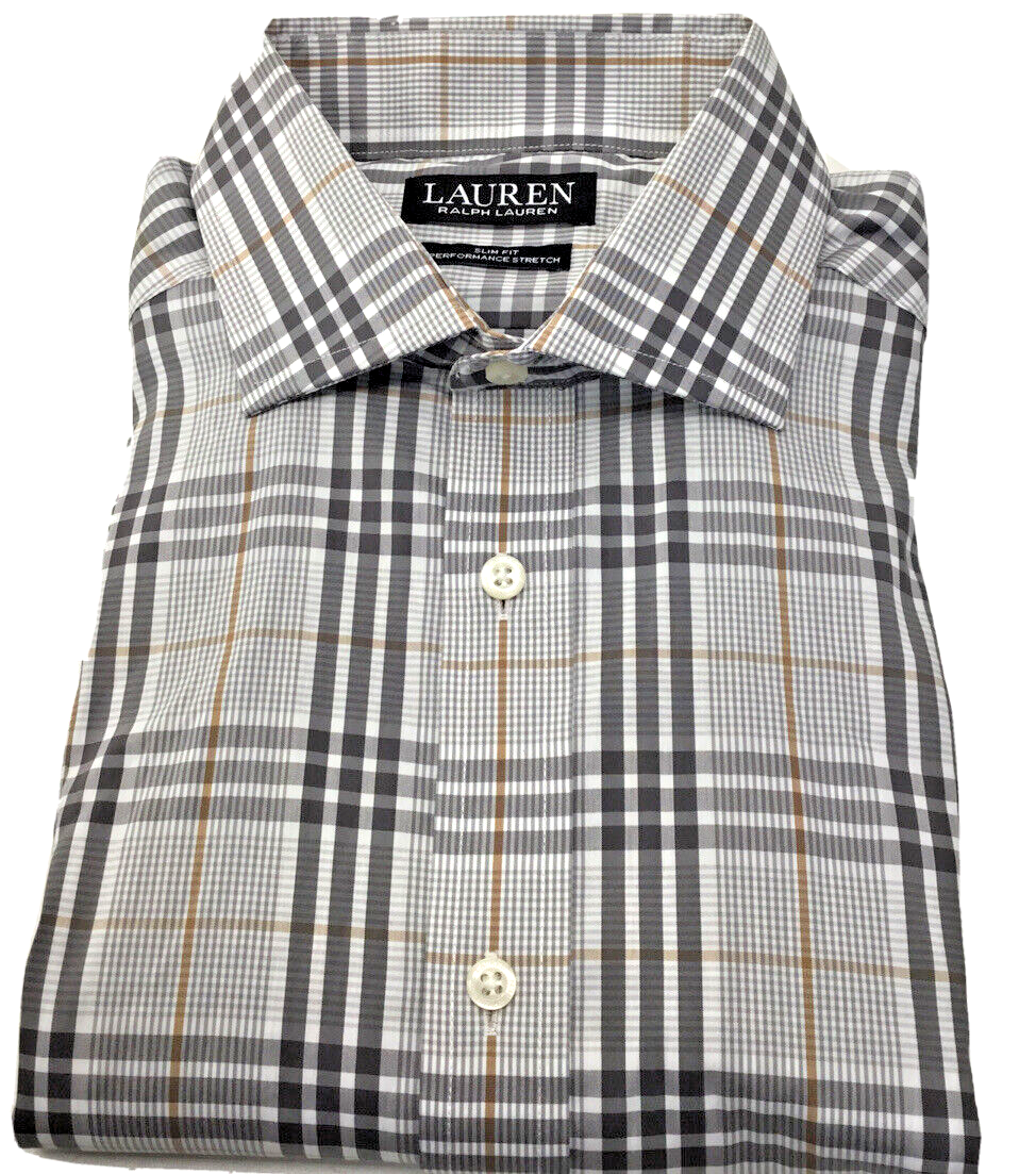 ralph lauren slim fit performance dress shirt Polo Ralph Lauren Men's Classic Poplin Estate Button Down Shirt, White, 17.5 34/35, Cotton