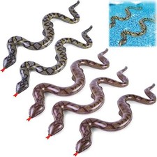 5 Pack Large Inflatable Snakes Pool Floats Blow Up Fake Snakes Trick Toys