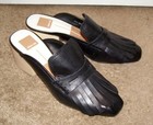 NEW $140 Dolce Vita "Katina" Mules Black Dressy shoes w/Fringe detail sz 8-8.5 — photo 2