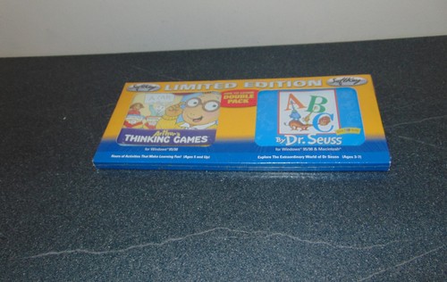 Dr Seuss ABC & Arthur's Thinking Games Double Pack *Sealed* New-Unused 2000 - Picture 3 of 6