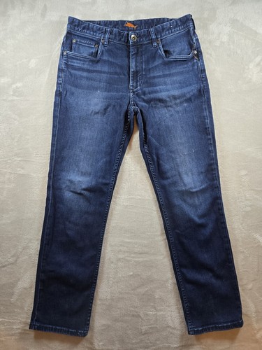 Tommy Bahama Denim Mens Jeans Size 33x30 Actual 31x29 Logo Dark Blue