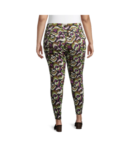 Terra&Sky Womens Plus Multicolor Elastic Waist Pockets Stretch Jeggings Size 4X - Picture 2 of 12