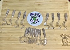 Boogey Man Bait Co. 4”  Glow In The Dark Grub Bass Walleye Striper Pike