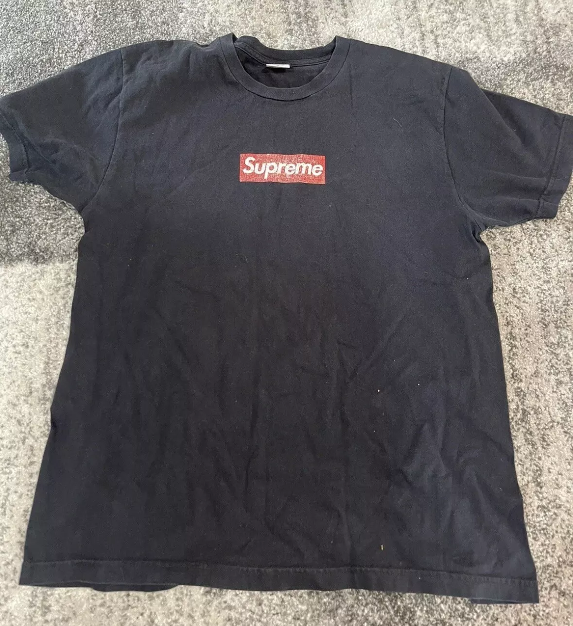 T shirt logo Supreme Box 20e anniversaire noir XL SS14 100 % AUTHENTIQUE BOGO