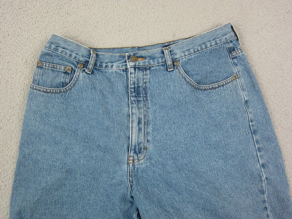 Шорты джинсы женские Eddie Bauer 18 синие джинсовые с высокой талией повседневные свободного покроя - Изображение 2 из 4