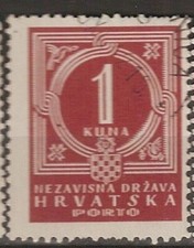 Chorwacja 1941 Porto 7 stemplowane