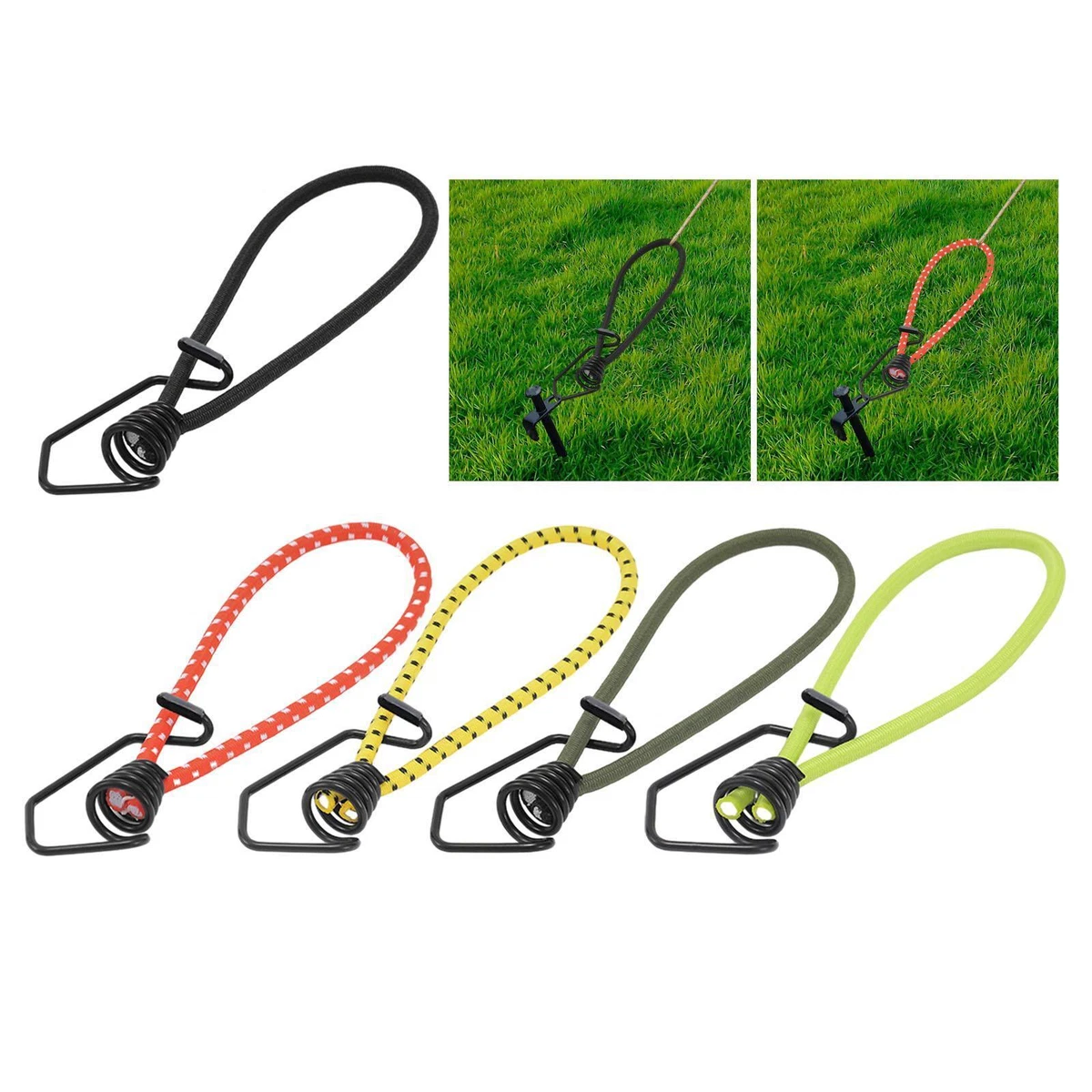 Bungee Cord Hook Bungee Canopy Ties Metal Shock Cord Hook Bungee