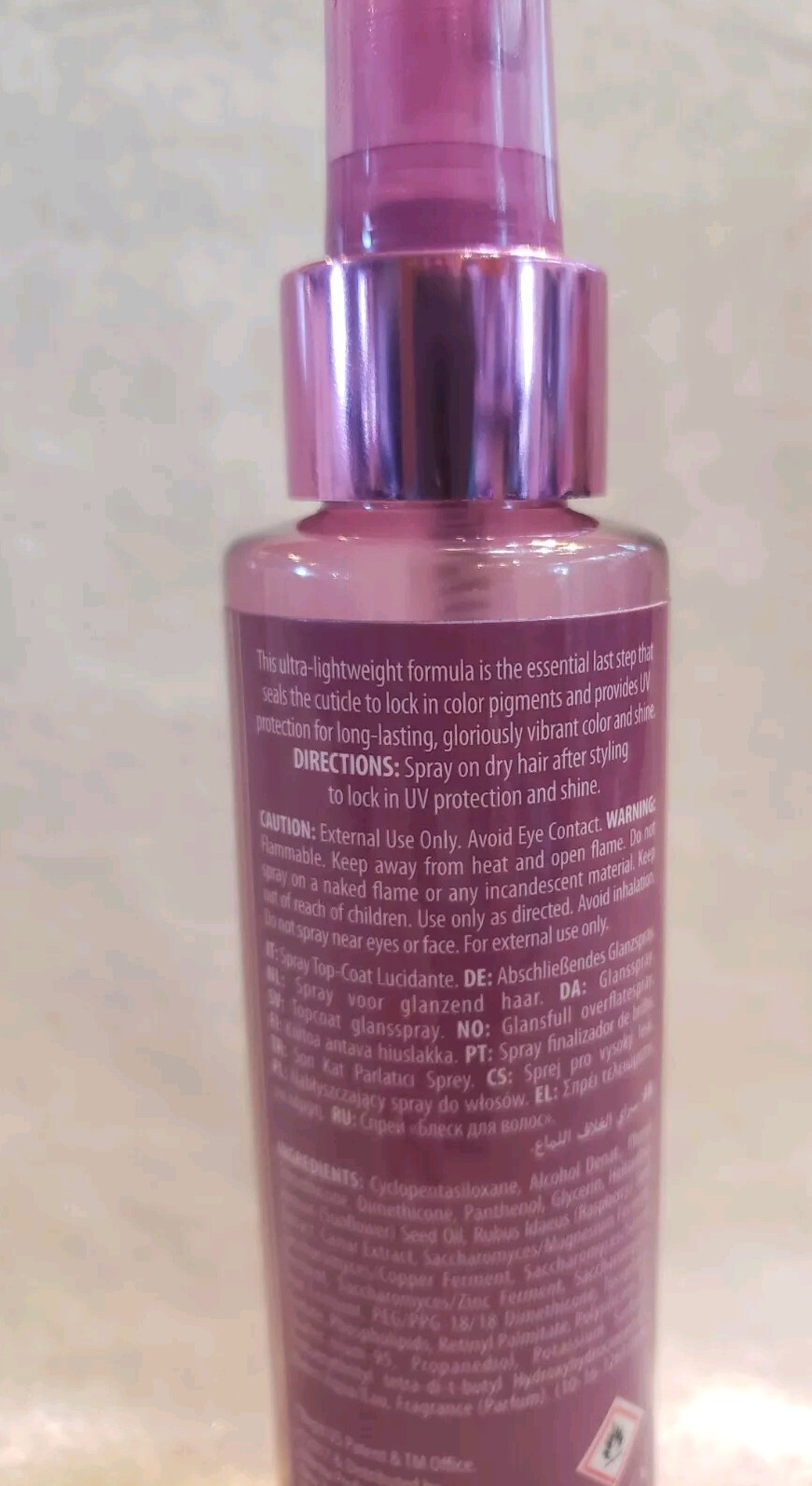 ALTERNA Caviar Anti-Aging Infinite Color Hold Topcoat Shine Spray New 4 ...