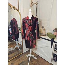 Vtg Laurel By Escada Women's Size 38 Blazer and Skirt Suit Set