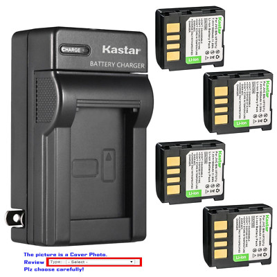 Kastar Battery Wall Charger for JVC BN-VF707 BN-VF707U BN-VF707UE BN-VF707US