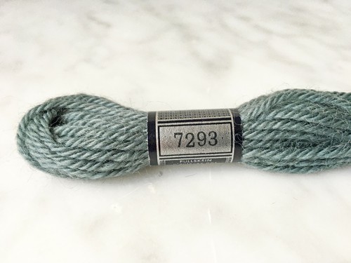 DMC Laine Tapisserie France 100% Wool Tapestry Yarn - 1 Skein Color Green #7293 - Picture 2 of 3