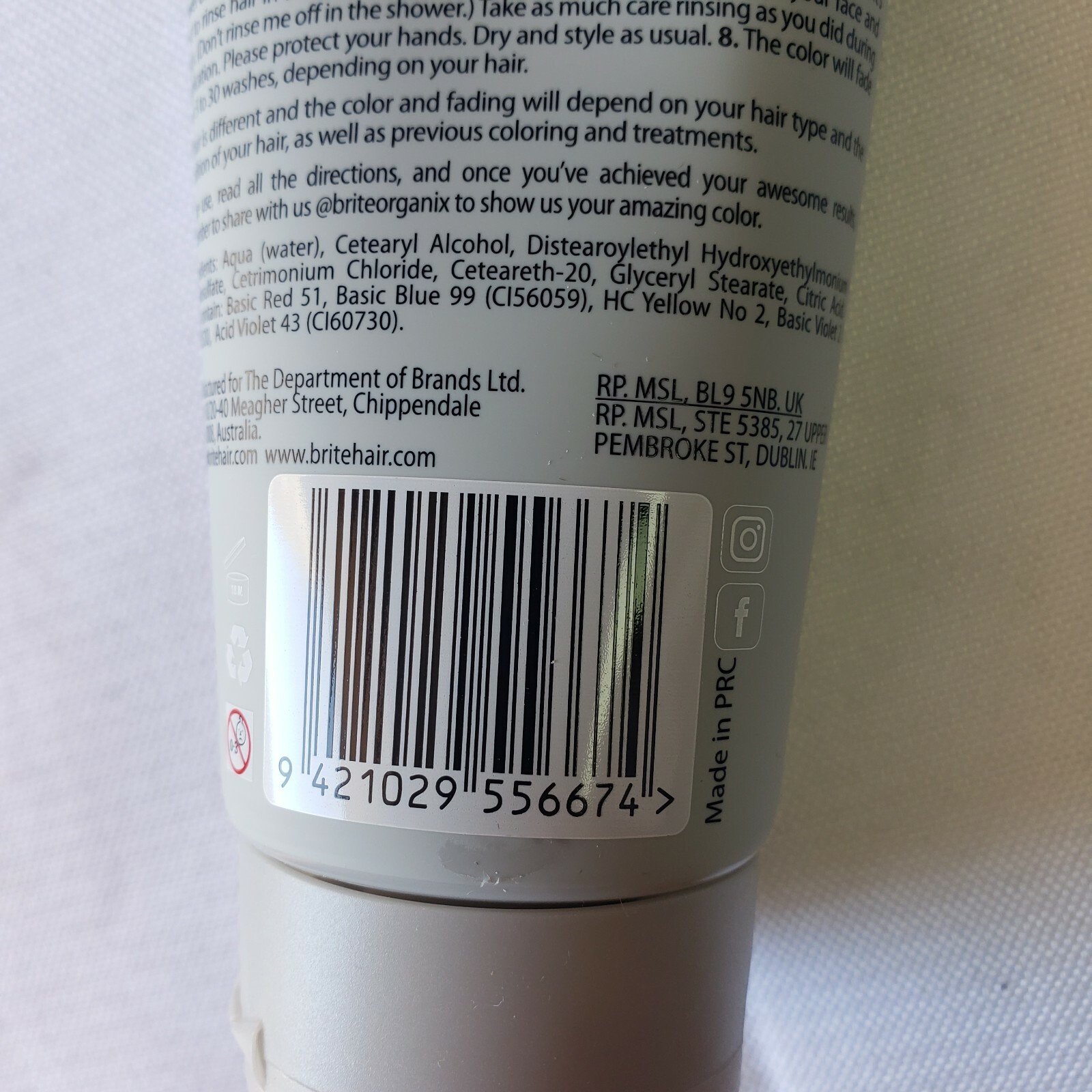 BRITE Instant Color Silver 3.38 fl oz eBay
