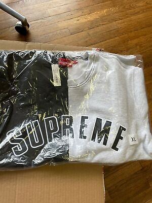 BRAND NEW FW18 SUPREME SPLIT CREWNECK SWEATSHIRT BLACK M | eBay BRAND NEW FW18 SUPREME SPLIT CREWNECK SWEATSHIRT BLACK M | eBay