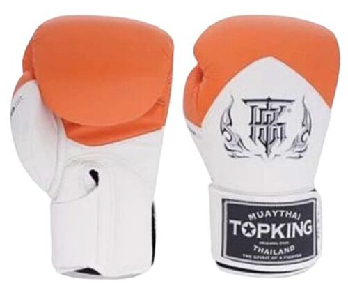 MMA TOPKING Boxing GLOVE Leather Muay Thai Sparring Made TH BLEND 01 Size 8-16oz - Picture 16 of 17