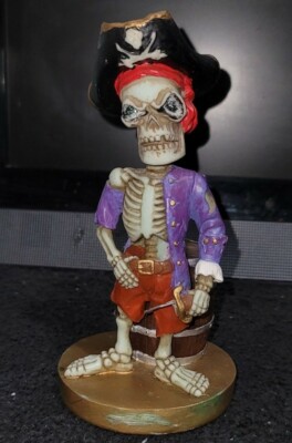 St. Thomas US Virgin Islands Pirate Rum Barrel Collectible Bobblehead No Box