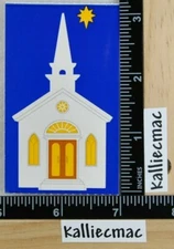 Mrs Grossman CHURCH Stickers  1/2 Strip WEDDING BAPTISM FAITH VINTAGE