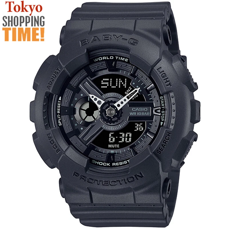 Casio Baby G BA 110XBC 1AJF BLACK Stylish Series Chronograph Women