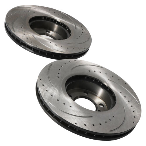 DISCOS DE FRENO DELANTEROS PERFORADOS RANURADOS 348MM BMW X5 E70 07-13 - Imagen 6 de 8