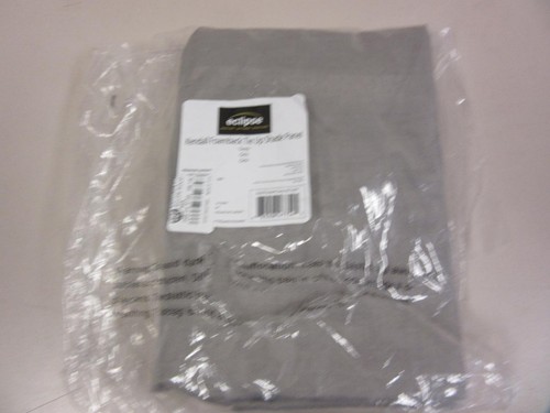 Eclipse Kendall Foamback Tie-Up Curtain Panel (42"x 63") Grey Polyester New - Picture 2 of 4