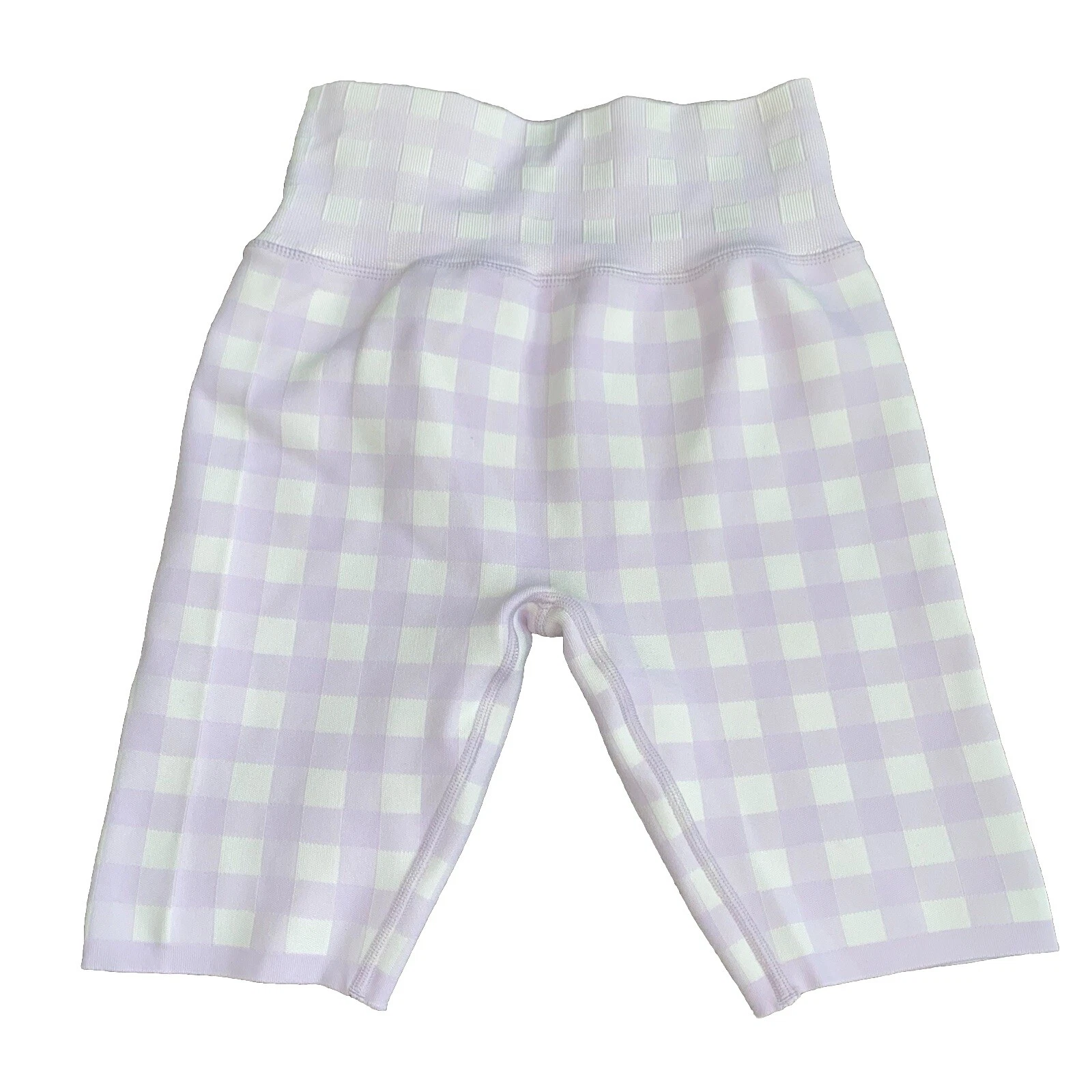 sweaty-betty gingham seamless shorts