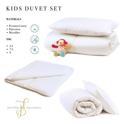 Top Quality Anti-Allergenic Toddler Baby Cot Bed Duvet Quilt,4.5 7.5 and 9 Tog
