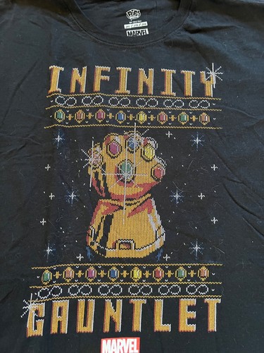 Funko Pop! Camiseta Marvel Holiday Infinity Gauntlet talla XL - ¡NUEVA! - Imagen 2 de 2