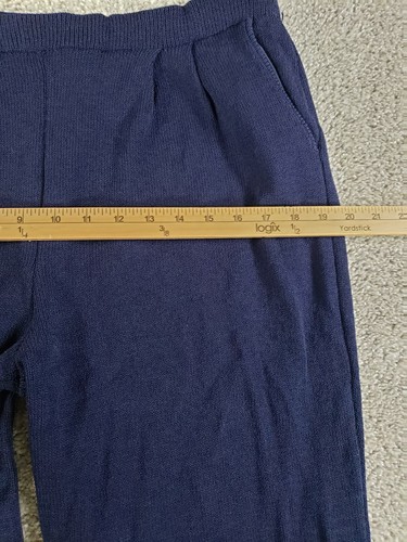 St John Marie GrayKnit Dress Pants Size 10 Navy Blue - Picture 8 of 15