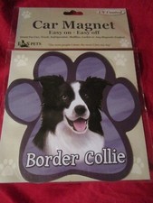 Dog Paw Shaped Car Magnet Border Collie Magnet Car Truck Fridge