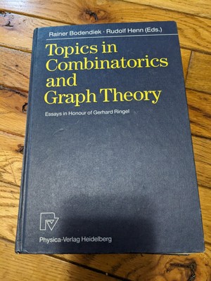 Topics in Combinatorics and Graph Theory Essays in Honour of Gerhard Ringel  HC 