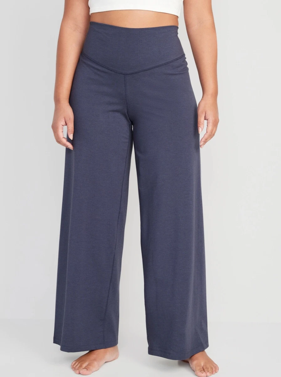 Old Navy Extra High-Waisted PowerChill Hidden-Pocket Wide-Leg Yoga Pant L  XL XXL