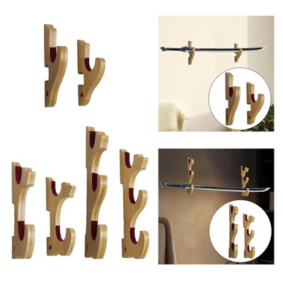 Présentoir Vertical Pour Katana Et Épées – Support Bois En Panneau De Densité, 6 Fentes, 54 X 24 X 60,5 Cm – Fait Main, Noir Ou Marron