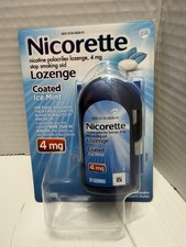 Nicorette 4mg Nicotine Lozenges for Smoking Cessation Ice Mint - 20 Count