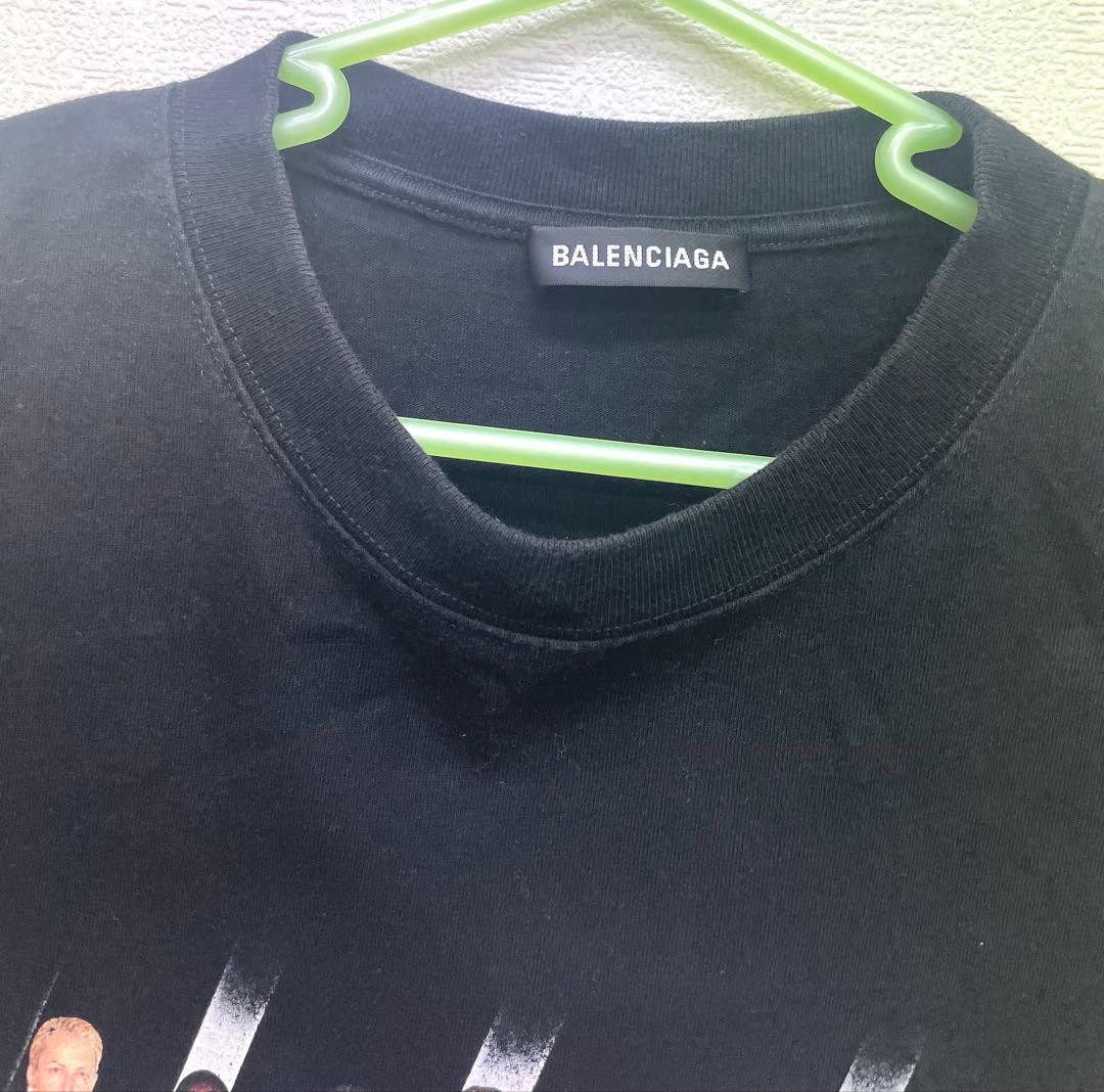 USED BALENCIAGA UNISEX SHORT-SLEEVE T-SHIRT, BLACK, SIZE M (BALENCIAGA) GOOD image 3